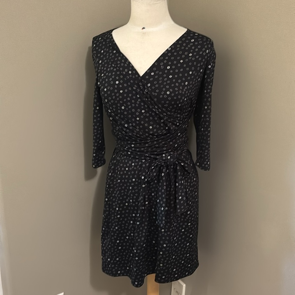 Jacob Cross Top Tie at Waist Dress. Size Medium